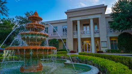 Water fountain outside Nyman Building